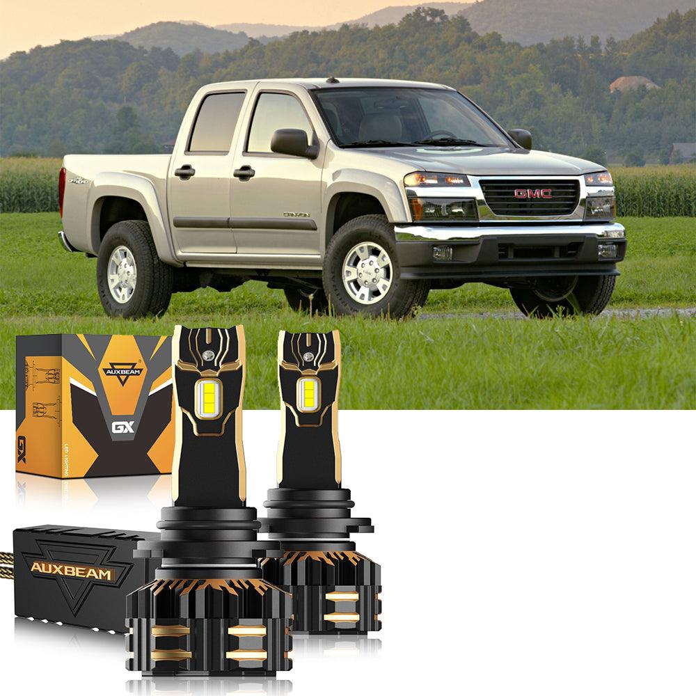 For 2004-2012 GMC Canyon 9005 9006 LED Headlight Bulbs Bundle