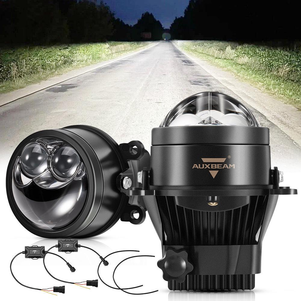 3 Inch 106W High Beam 70 Low Beam Bi-LED Projector Lens Fog Light 6000K Dual Direct-Beam Laser Spotlight For Toyota/Honda | 2PCS/Set