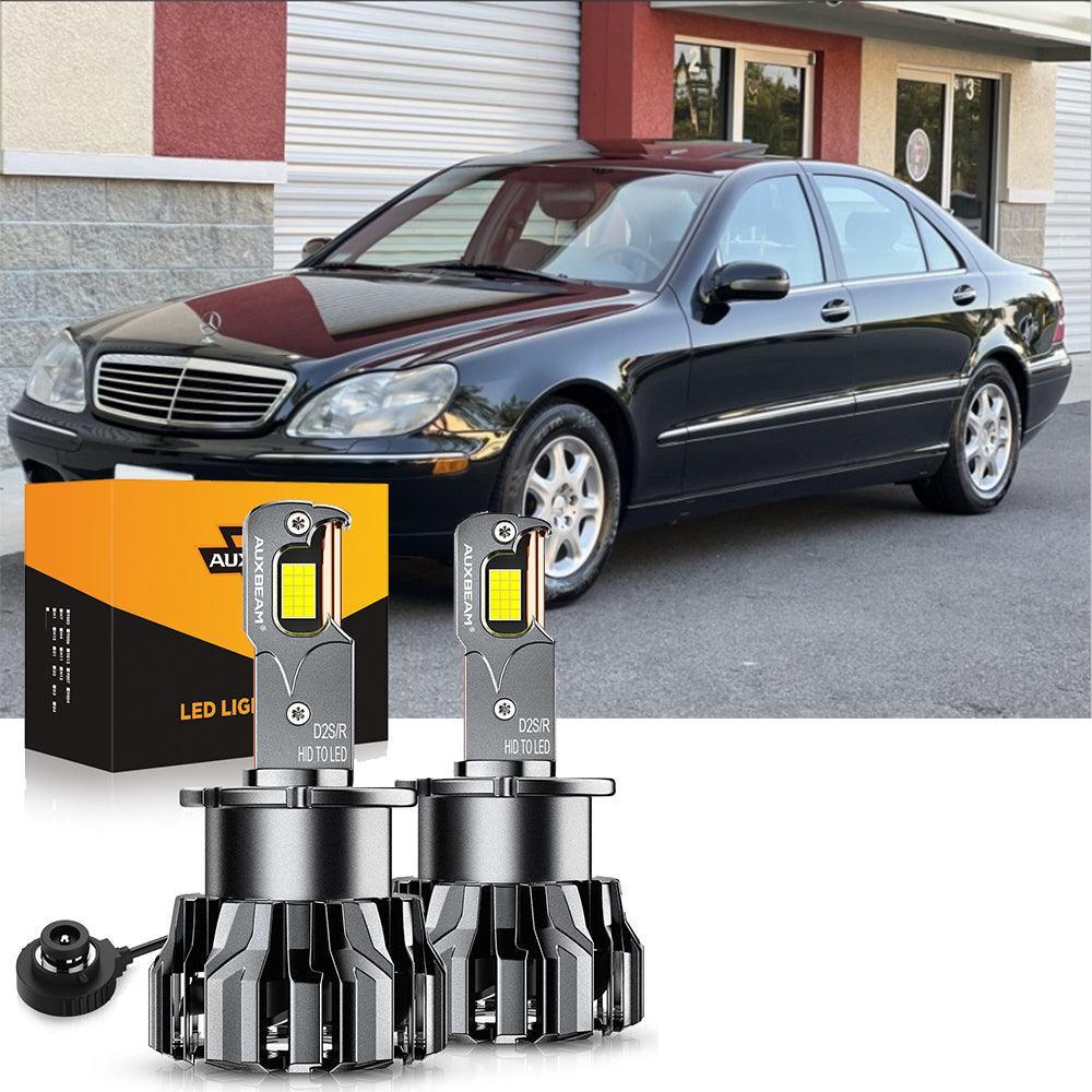 Para Mercedes-Benz S500 2000-2006 con faros HID, paquete de bombillas LED de haz alto y bajo