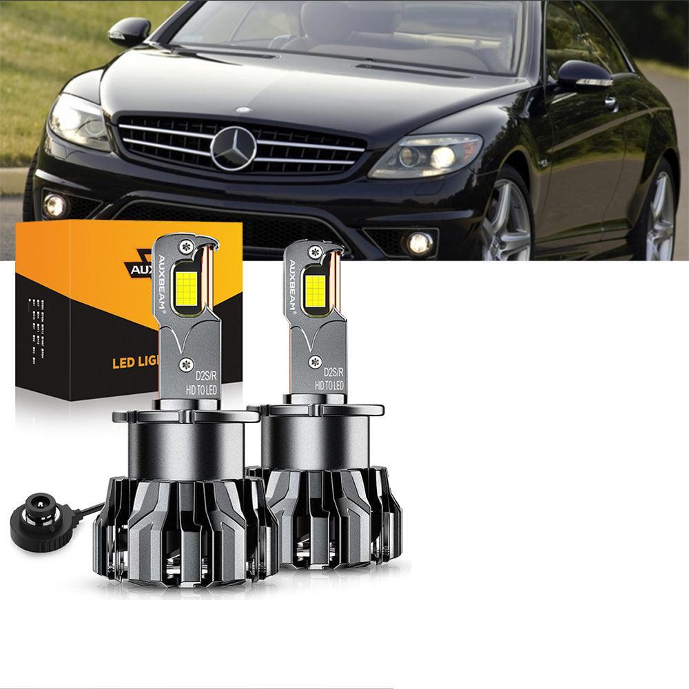 Para Mercedes-Benz CL63 AMG 2008-2009 con faros HID, paquete de bombillas LED de haz alto y bajo