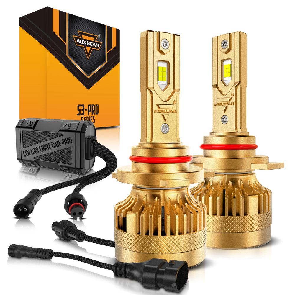 🆕Decodificador dual CAN-BUS sin errores S3 Pro Series 12V 24000LM 120W Bombillas LED para faros delanteros 6500K Blanco frío