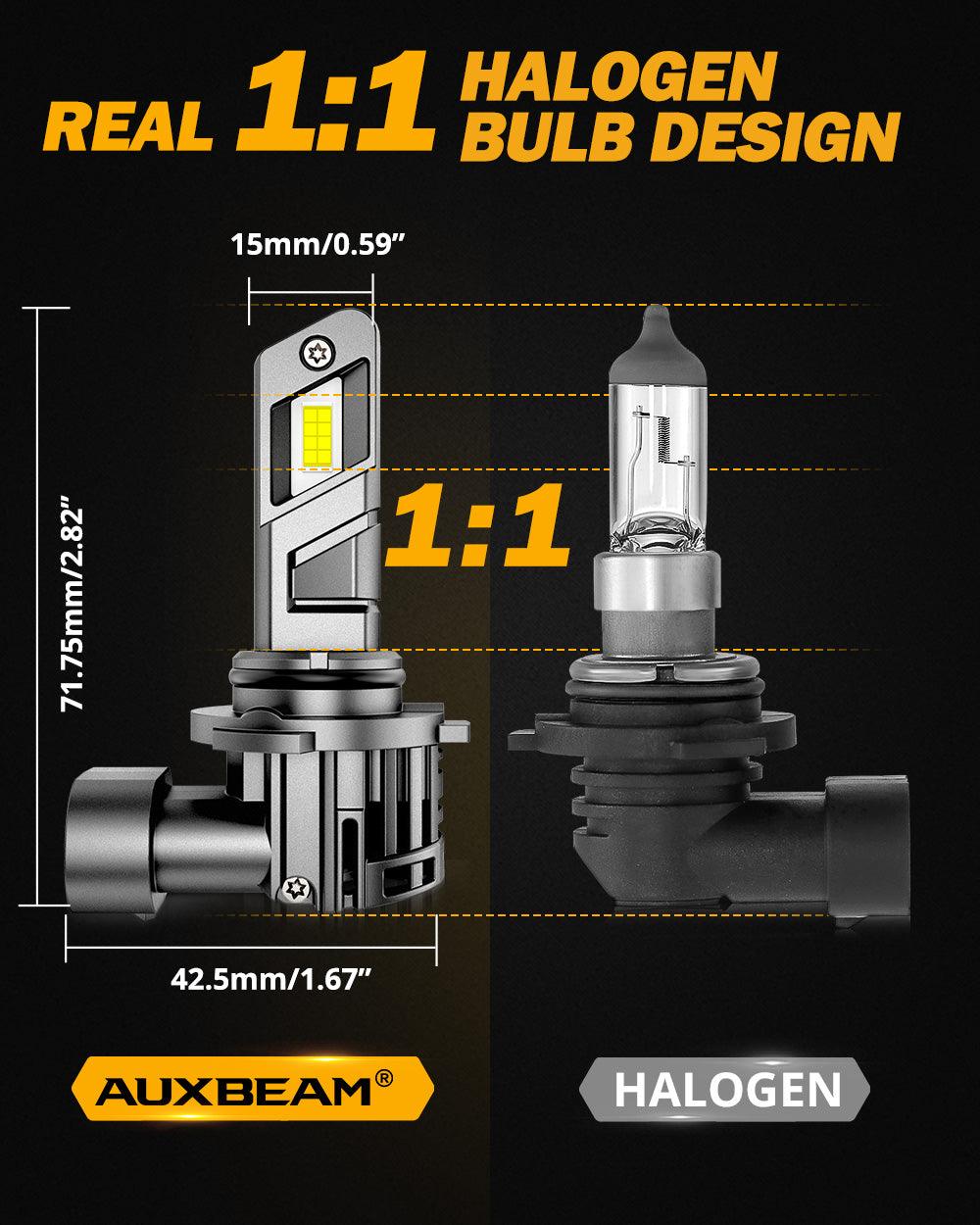 🆕9005+9006/HB4 LED Headlight Bulbs Q25 Series Real 1:1 Size 70W 20000LM 6500K Cool White | 4 bulbs