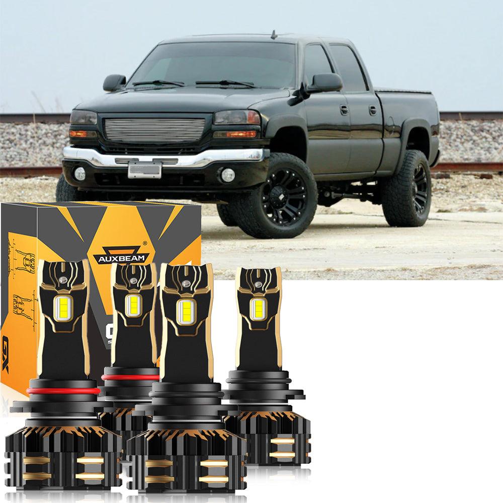 For 2003-2006 GMC Sierra 2500 HD 9005 9006 LED Headlight Bulbs Bundle