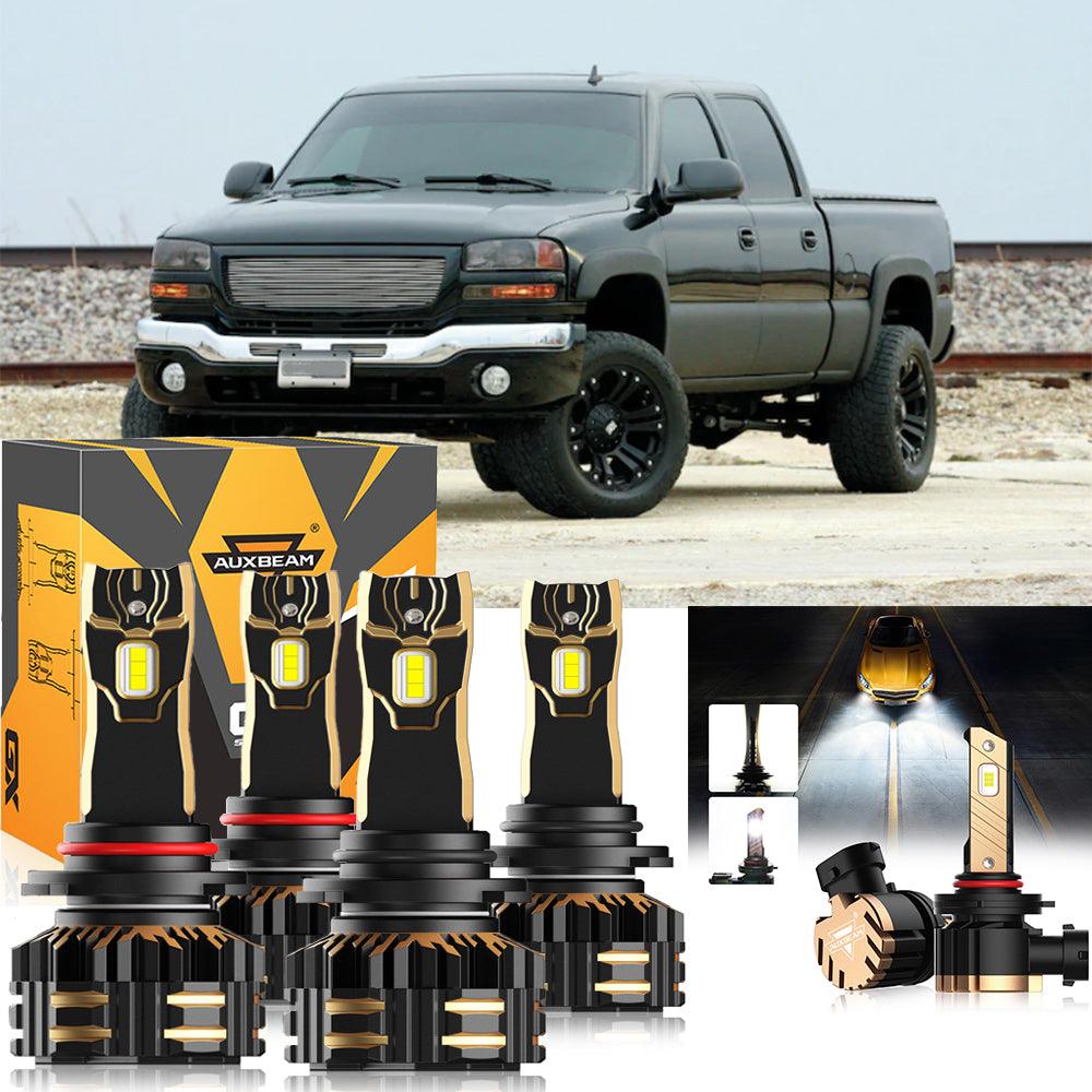 For 2007 GMC Sierra 2500 HD Classic 9005 9006 LED Headlight Bulbs