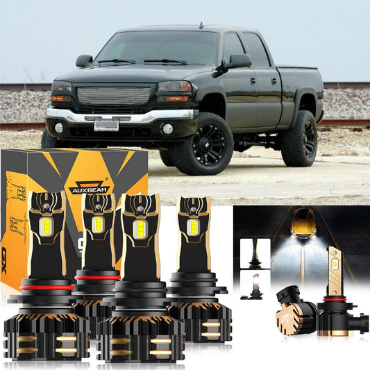 For 2007 GMC Sierra 2500 HD Classic 9005 9006 LED Headlight Bulbs