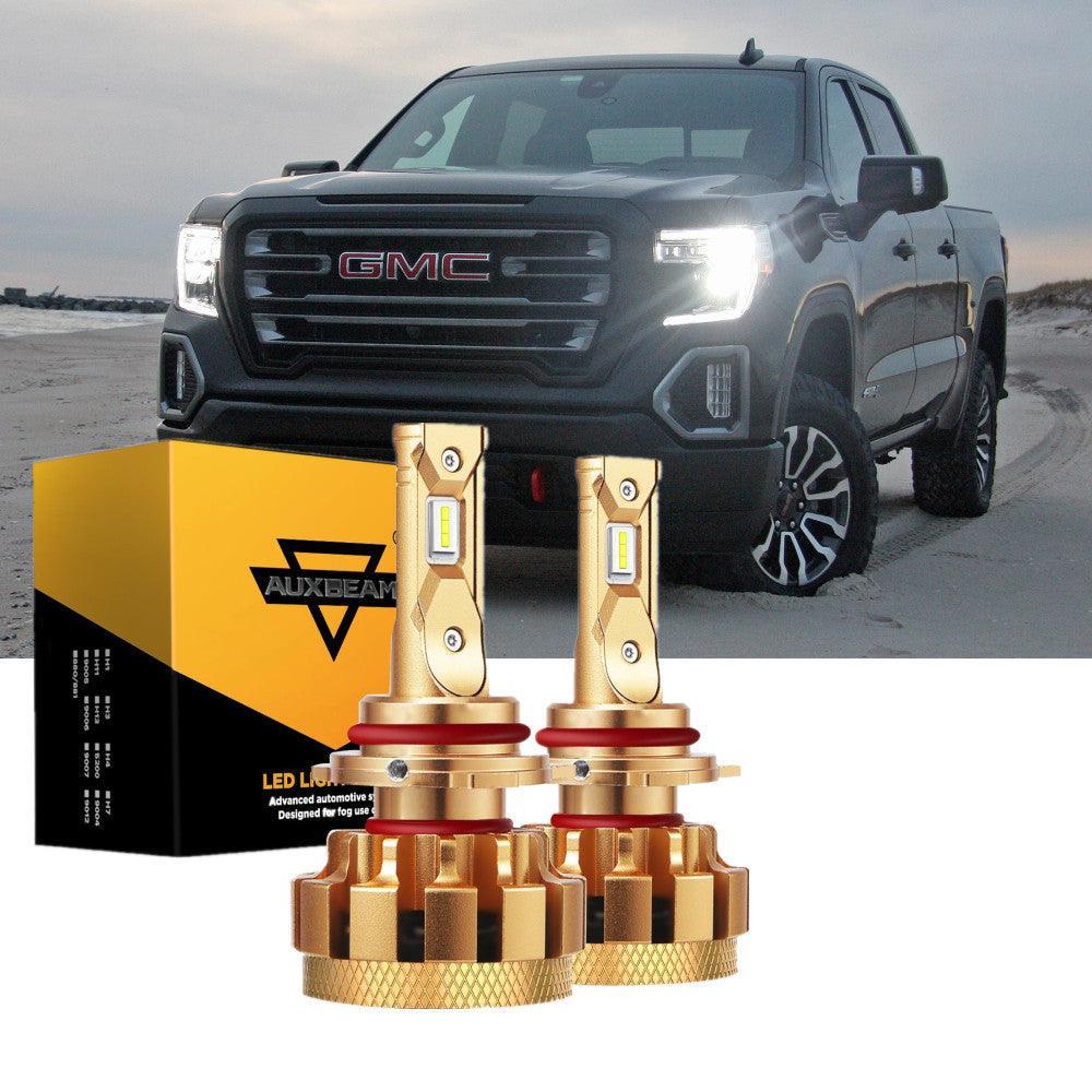 Para 2003-2006 GMC Sierra 1500 (Denali) F-16 Plus Series Canbus incorporado Grado automotriz 14000LM Bombillas LED Paquete de haz alto y bajo