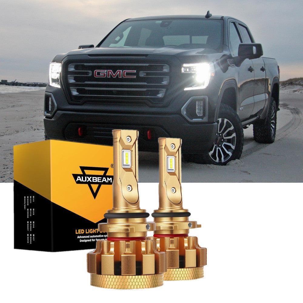 Para GMC Sierra 1500 2003-2006 (Base HT SL SLE SLT WT HYBRID) Serie F-16 Plus Bombillas LED Canbus integradas de grado automotriz 14000LM Paquete de haz alto y bajo