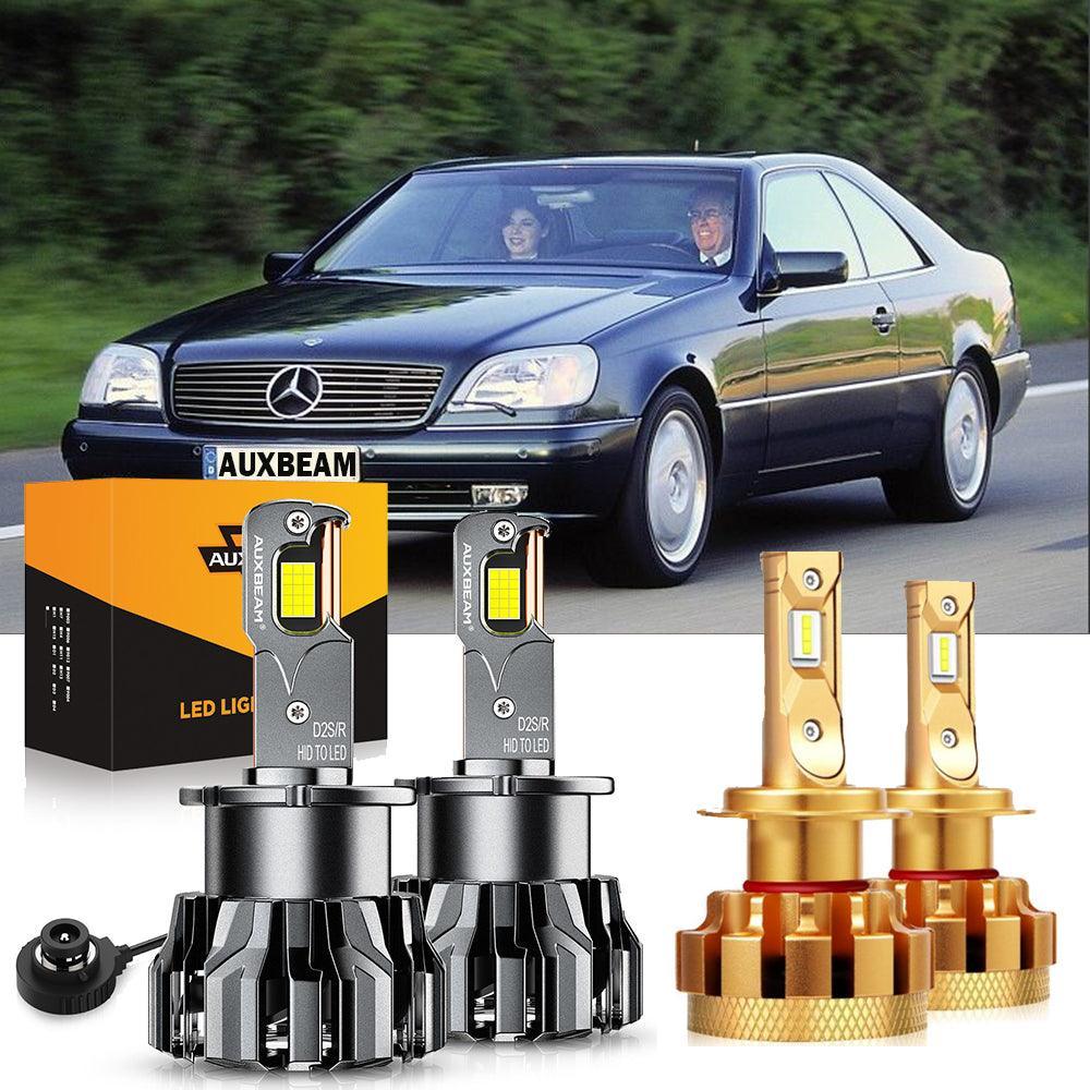 Para Mercedes-Benz CL500 2000-2009 con faros HID, paquete de bombillas LED de haz alto y bajo