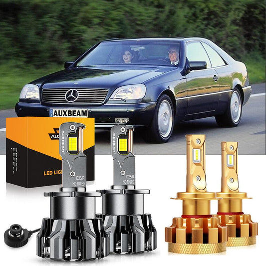 Para Mercedes-Benz CL500 2000-2009 con faros HID, paquete de bombillas LED de haz alto y bajo