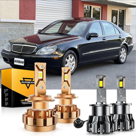 Para Mercedes-Benz S500 2000-2006 con faros HID, paquete de bombillas LED de haz alto y bajo