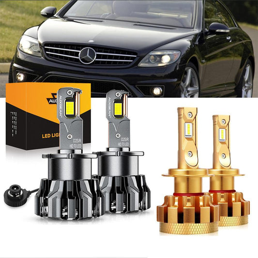 Para Mercedes-Benz CL63 AMG 2008-2009 con faros HID, paquete de bombillas LED de haz alto y bajo