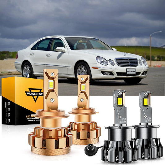 Para Mercedes-Benz E320 2000-2007 con faros HID, paquete de bombillas LED de haz alto y bajo