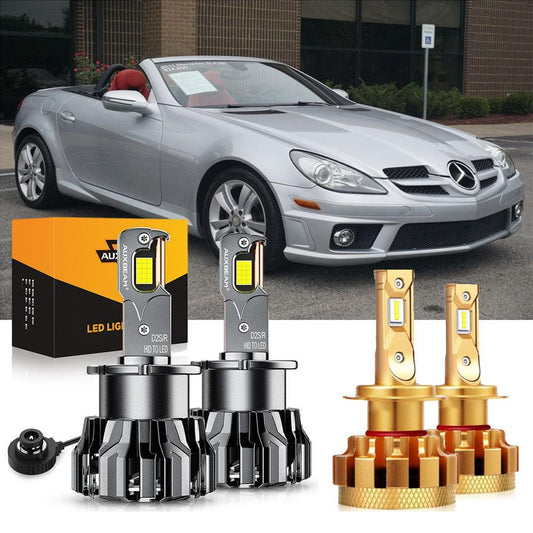 Para Mercedes-Benz SLK300 2009-2011 con faros HID, paquete de bombillas LED de haz alto y bajo