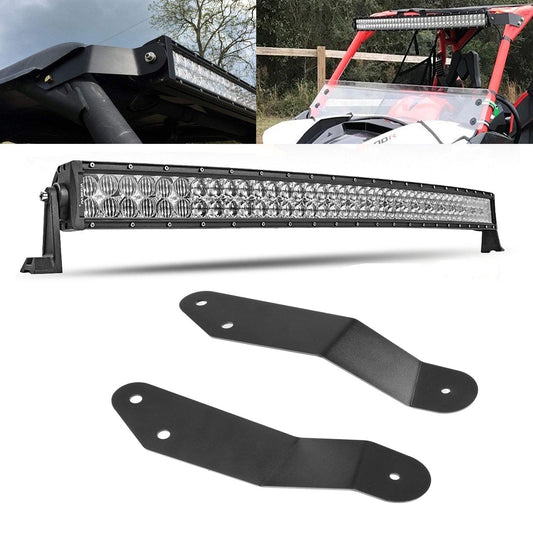 42 Inch 5D Series LED Light Bar & Car Roof Windshield LED Light Bar Mounting Bracket for 2014-2019 Can-Am Commander 1000 800 Models
