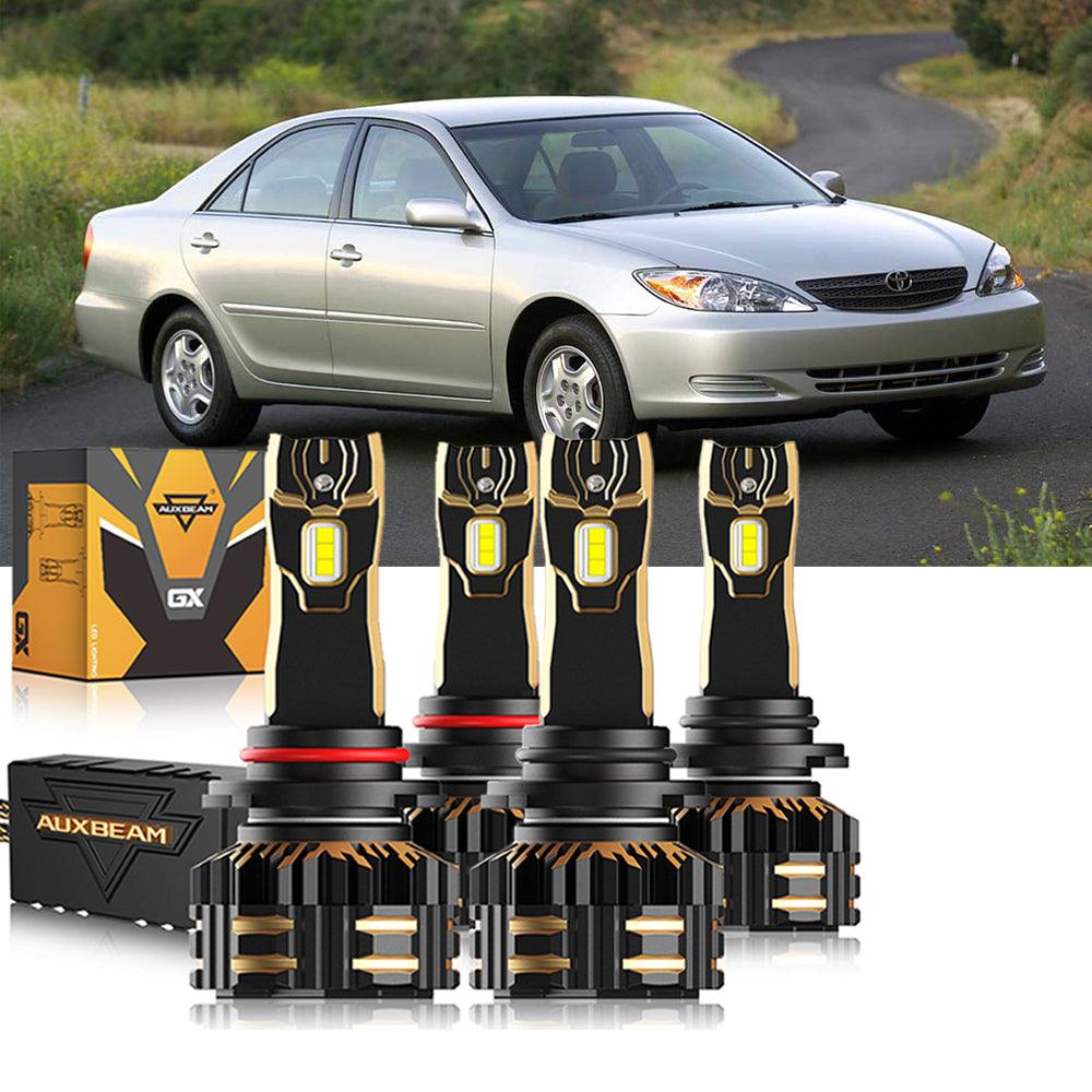 For 2002-2006 Toyota Camry 9005 9006 LED Headlight Bulbs Bundle 