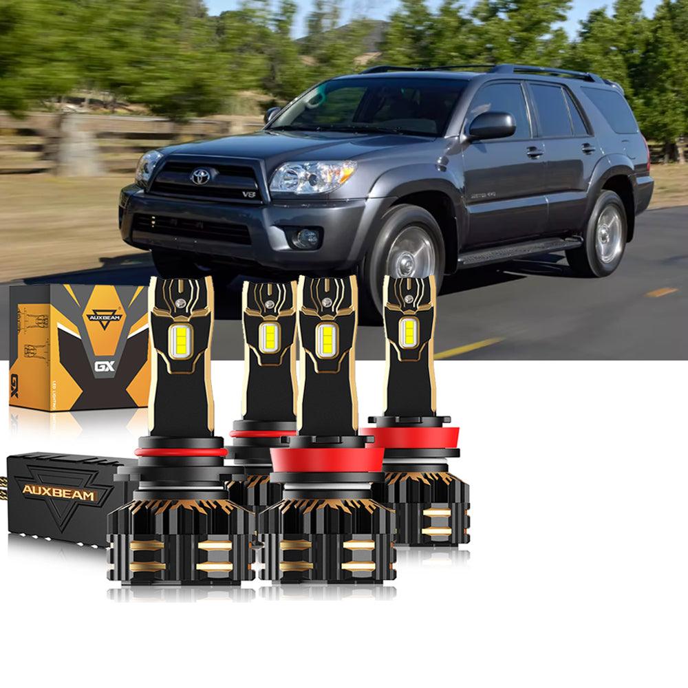 Para Toyota 4Runner 2006-2009 9005 H11 Paquete de bombillas LED para faros delanteros