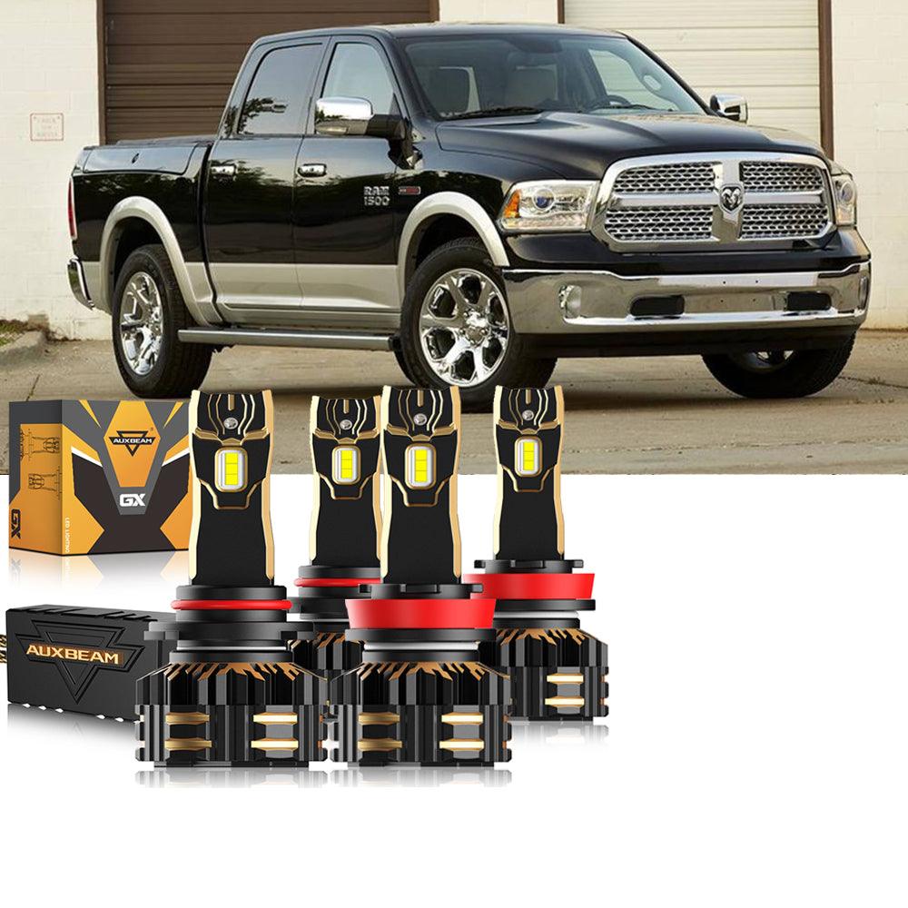 For 2014 Ram 1500 (without projector-type headlights) 9005 H11 LED Headlight Bulbs Bundle