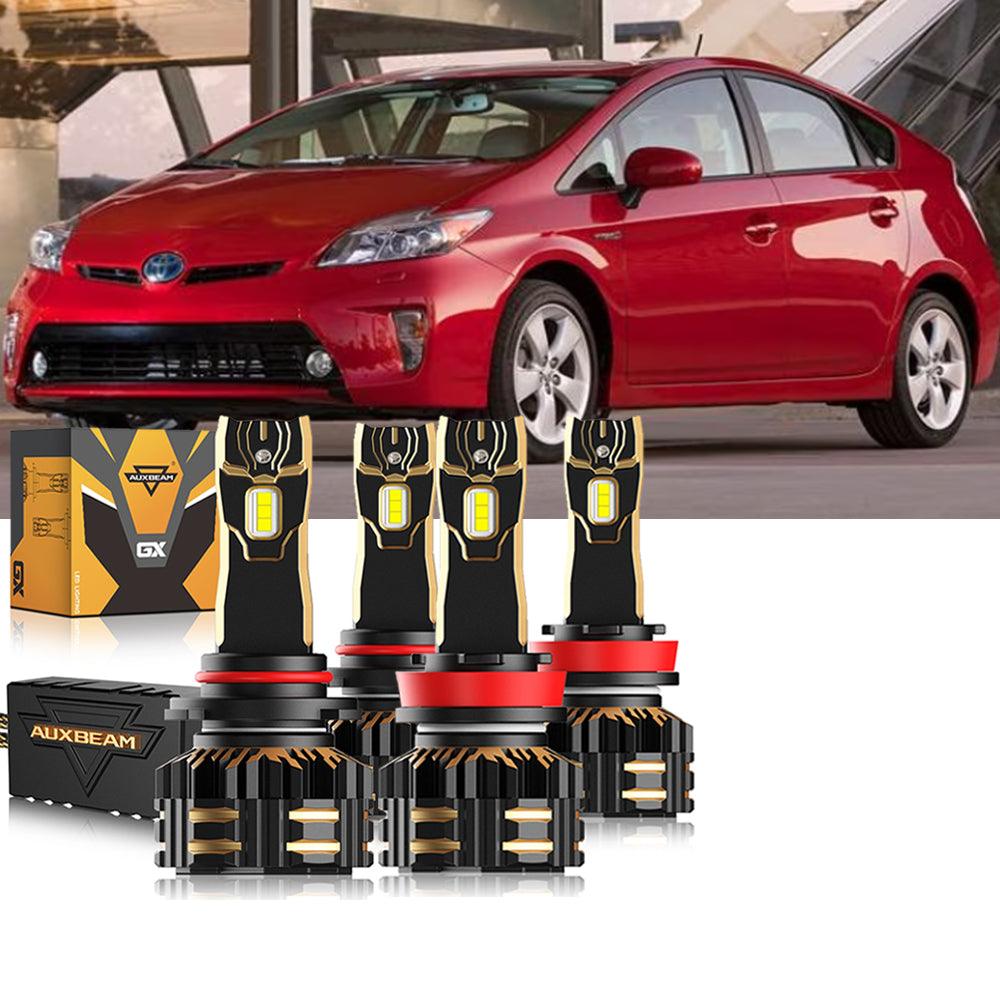 For 2010-2015 Toyota Prius 9005 H11 LED Headlight Bulbs Bundle 