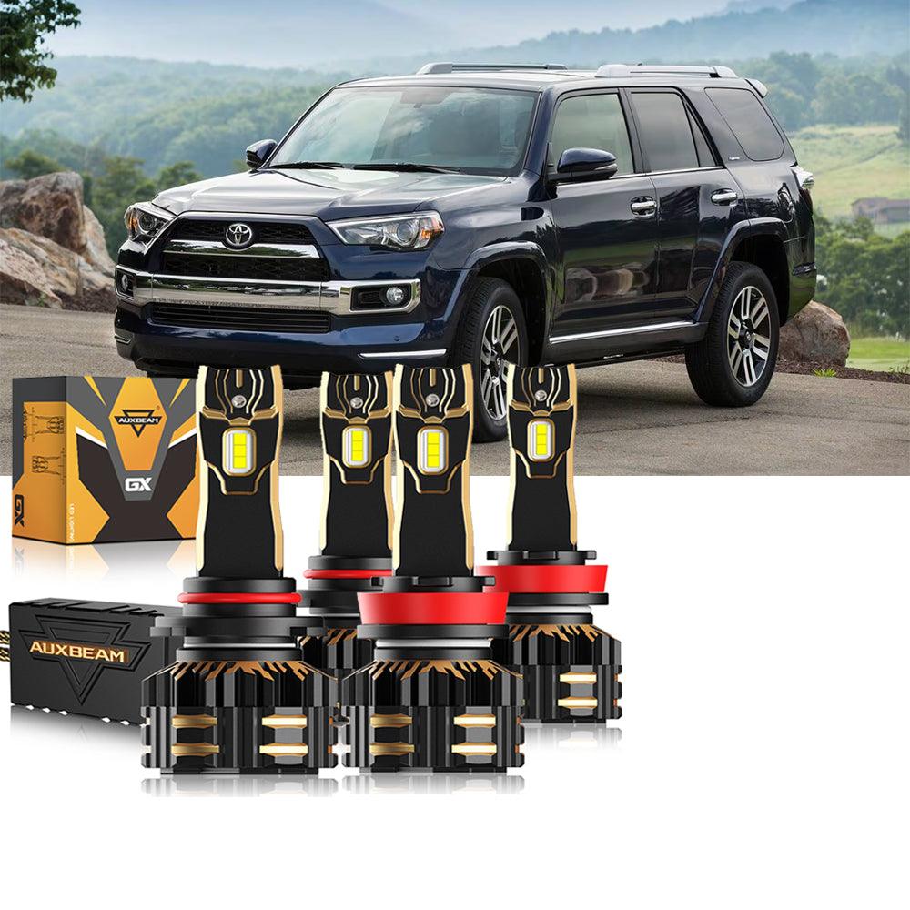 Para Toyota 4Runner 2010-2020 9005 H11 Paquete de bombillas LED para faros delanteros