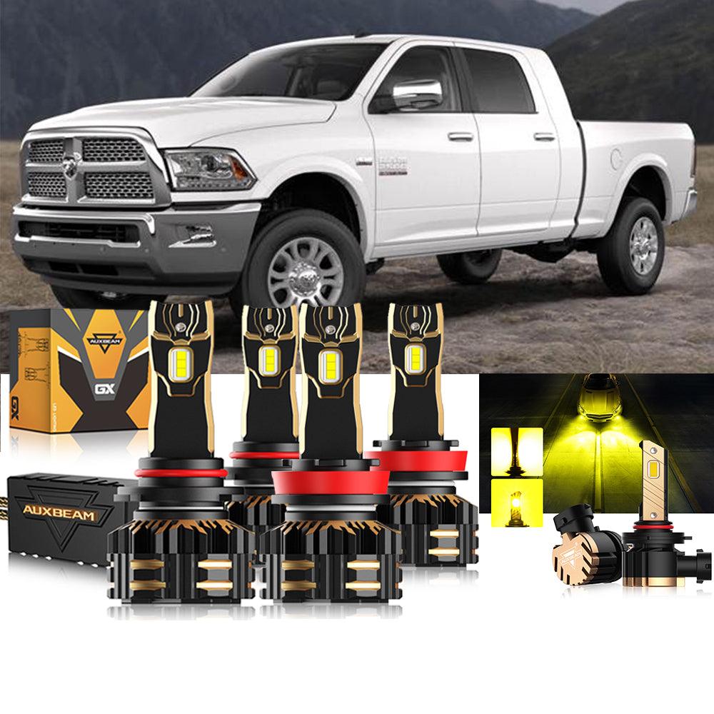 For 2018-2019 Ram 2500 (without projector-type headlights) 9005 h11 LED Headlights Bulbs Bundle