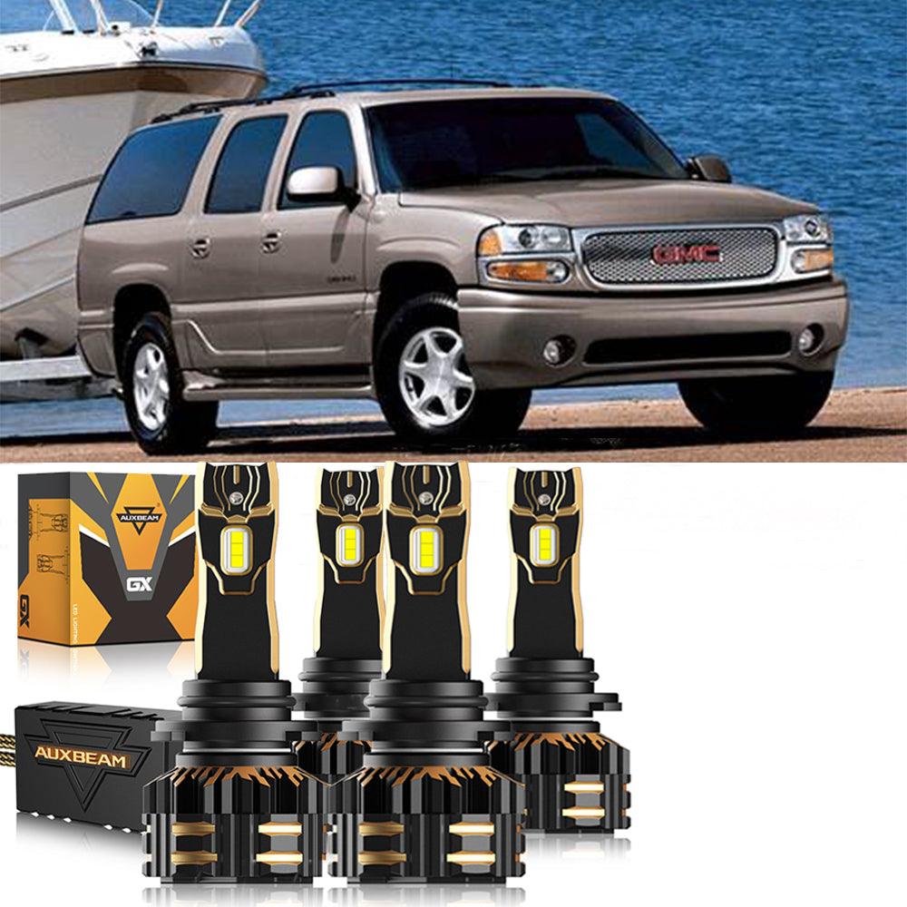 For 2002-2006 GMC Yukon 9005 9006 LED Headlight Bulbs Bundle