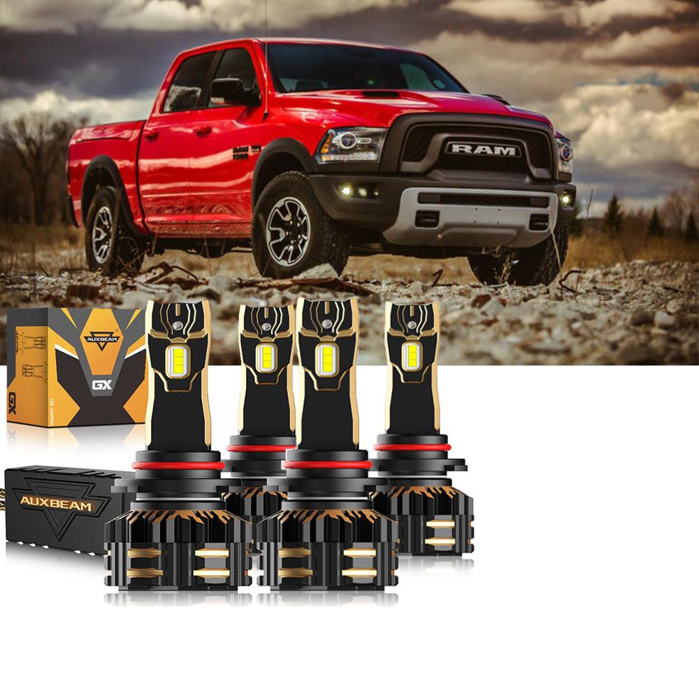 For 2016-2017 Ram 1500 (with projector-type headlights) 9005 9005 LED Headlight Bulbs Bundle 