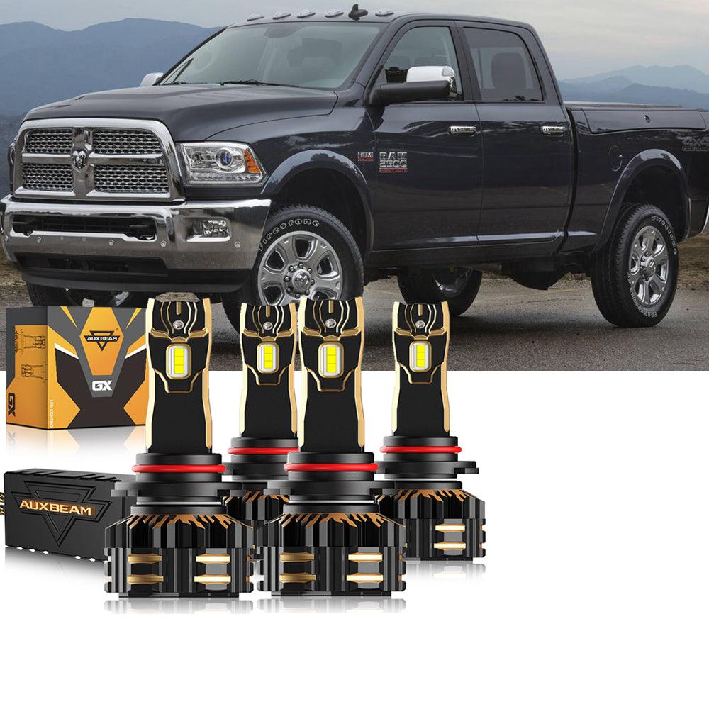 For 2016-2017 Ram 2500 (with projector-type headlights) 9005 9005 LED Headlights Bulbs Bundle 