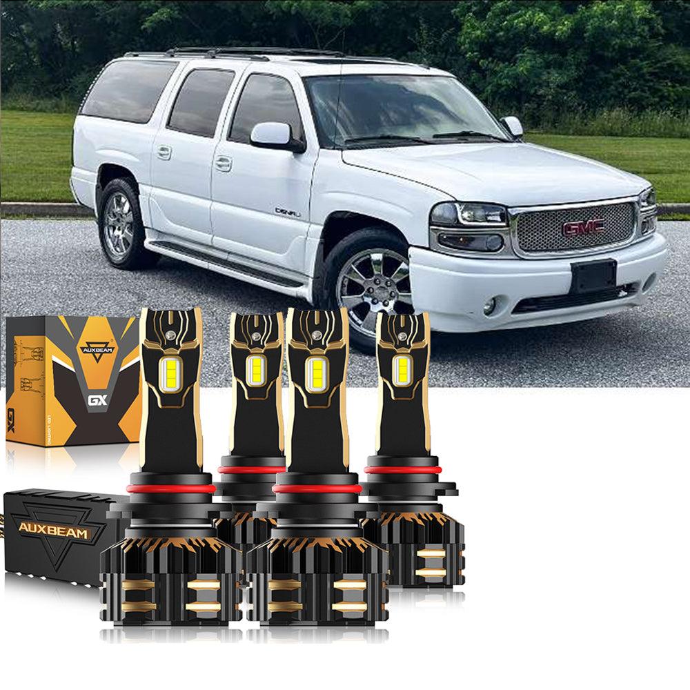 For 2002-2006 GMC Yukon XL 1500 9005 9006 LED Headlight Bulbs Bundle