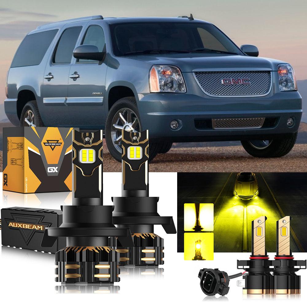For 2007-2014 GMC Yukon XL 1500 H13 LED Headlight Bulbs Bundle