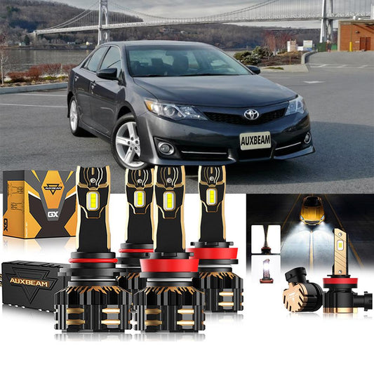 Para Toyota Camry 2012-2014 9005 H11 Paquete de bombillas LED para faros delanteros 