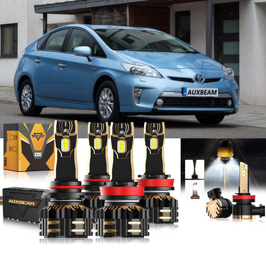 For 2012-2015 Toyota Prius Plug-In 9005 H11 LED Headlight Bulbs Bundle 