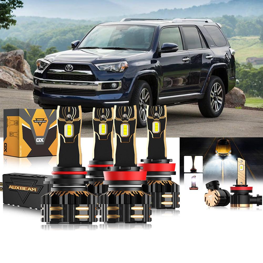 Para Toyota 4Runner 2010-2020 9005 H11 Paquete de bombillas LED para faros delanteros