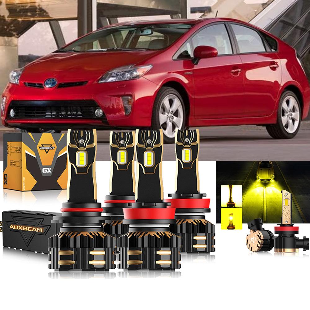 For 2010-2015 Toyota Prius 9005 H11 LED Headlight Bulbs Bundle 