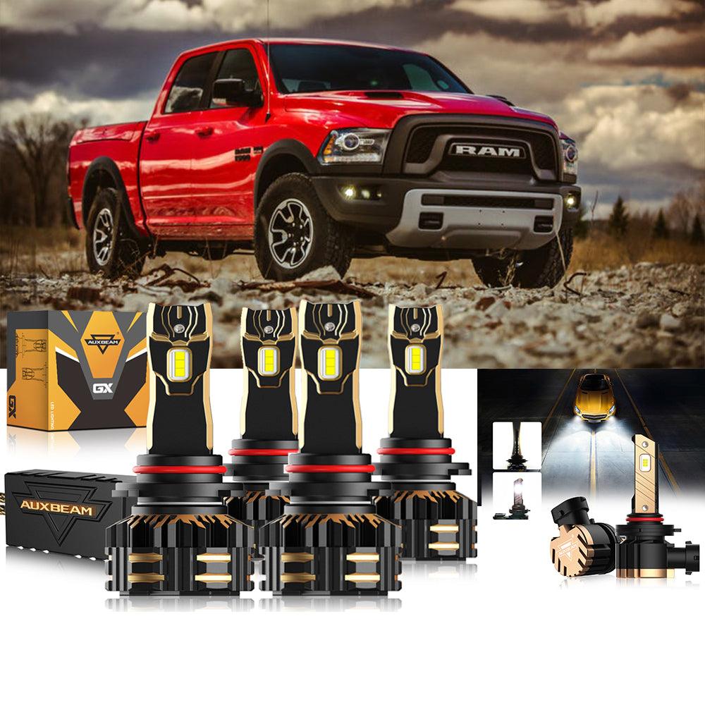 For 2016-2017 Ram 1500 (with projector-type headlights) 9005 9005 LED Headlight Bulbs Bundle 