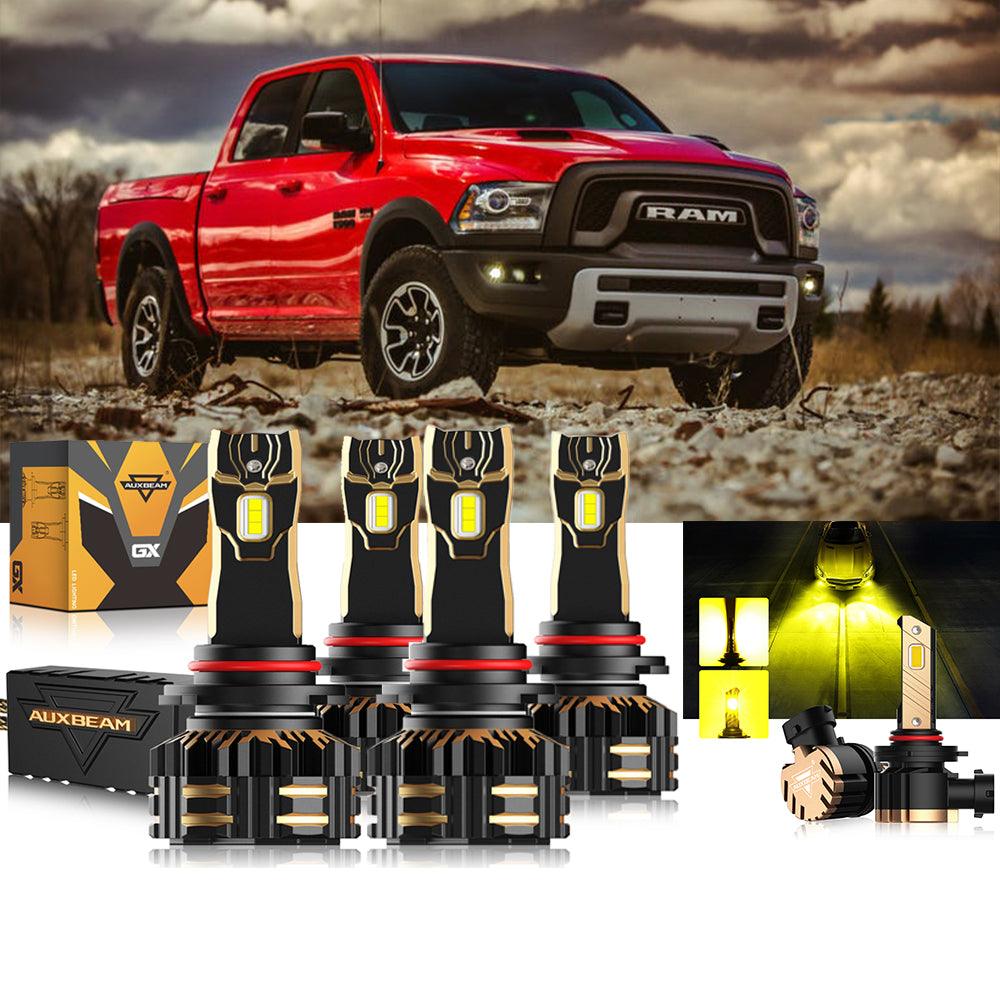 For 2016-2017 Ram 1500 (with projector-type headlights) 9005 9005 LED Headlight Bulbs Bundle 