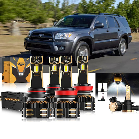 Para Toyota 4Runner 2006-2009 9005 H11 Paquete de bombillas LED para faros delanteros