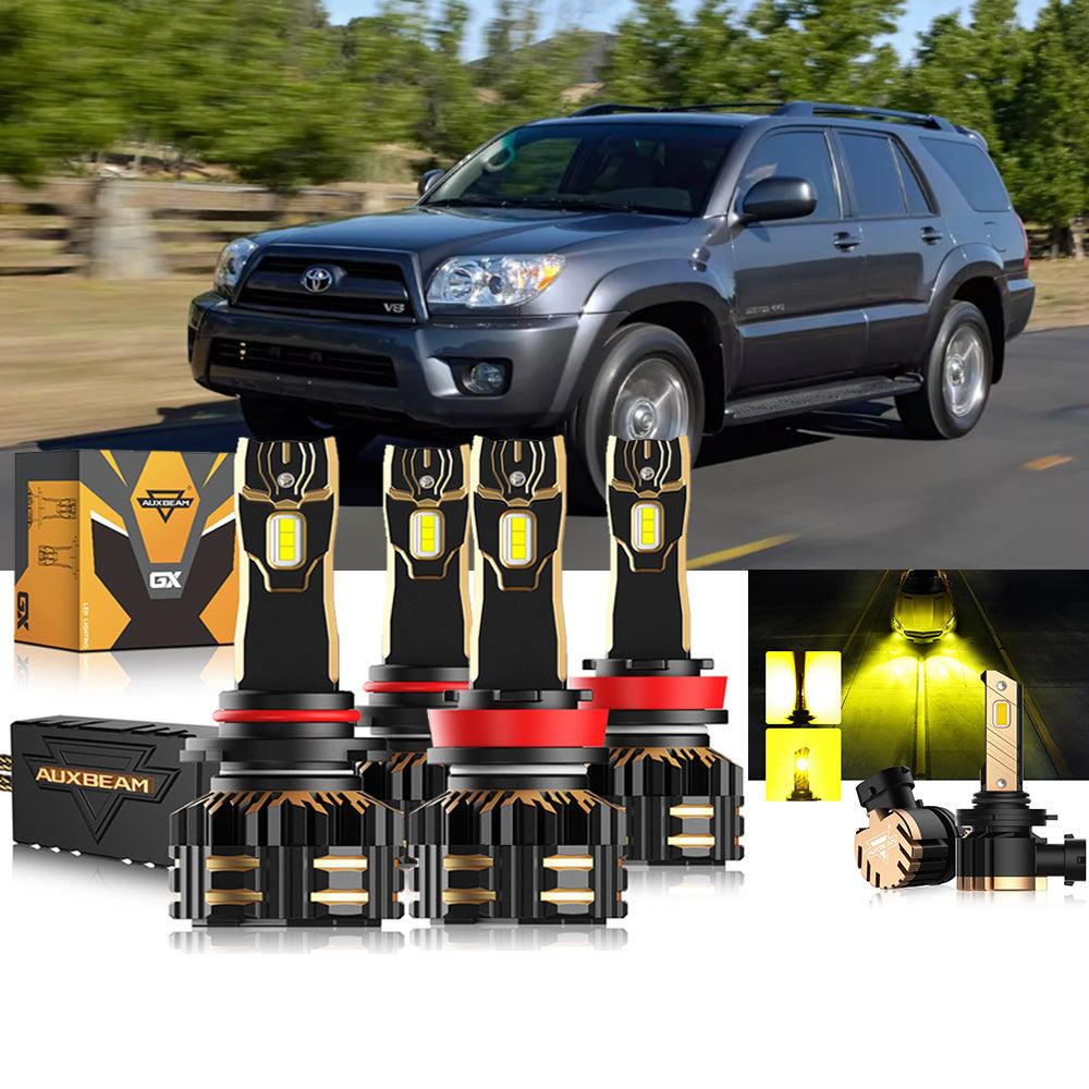 Para Toyota 4Runner 2006-2009 9005 H11 Paquete de bombillas LED para faros delanteros