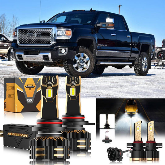 For 2015 GMC Sierra 3500 HD 9012 LED Headlight Bulbs