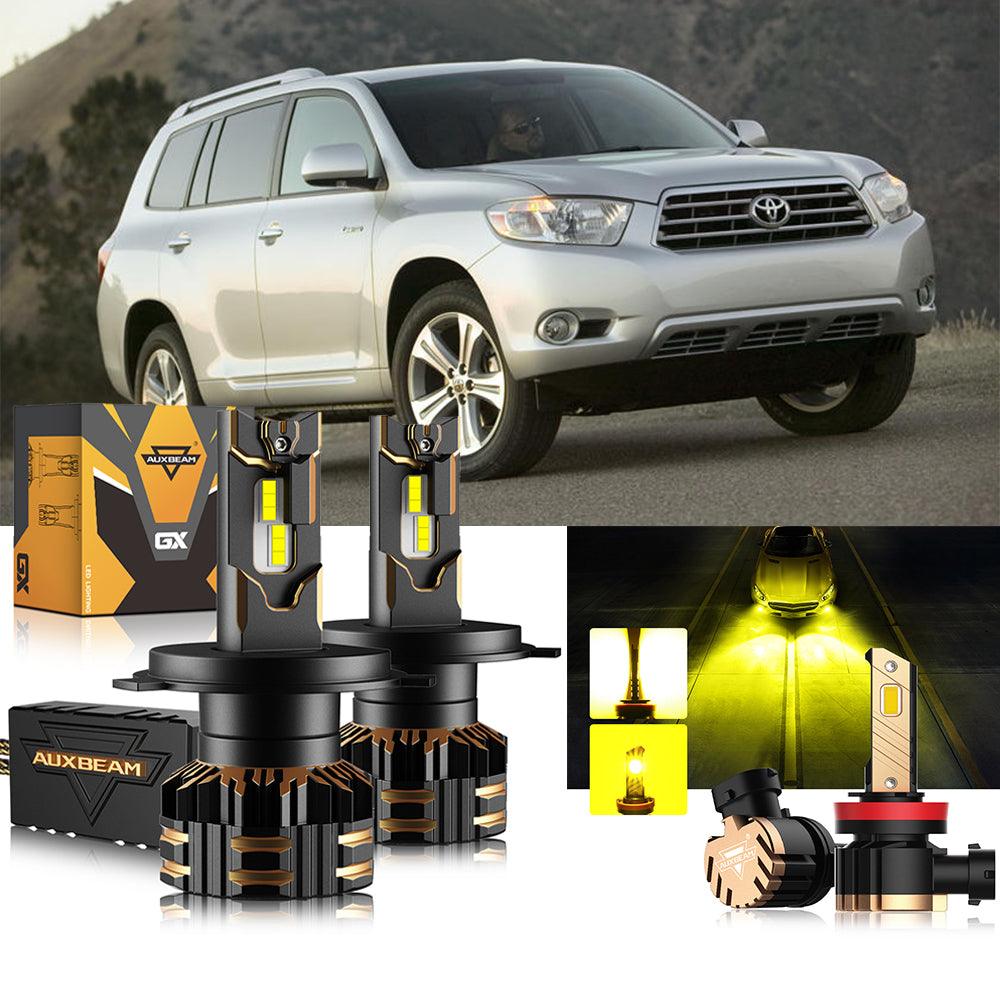 Para bombillas de faros LED Toyota Highlander H4 2008-2010