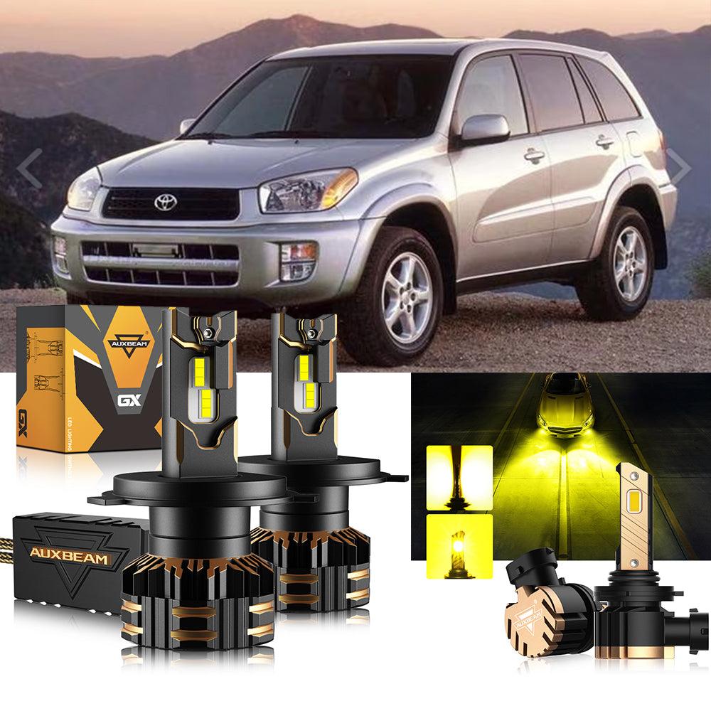 Paquete de bombillas LED para faros delanteros Toyota RAV4 H4 2001-2005.
