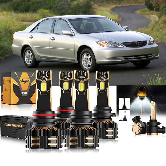 For 2002-2006 Toyota Camry 9005 9006 LED Headlight Bulbs Bundle 