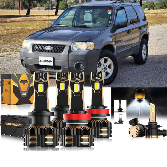 For 2005-2006 Ford Escape H4 LED Headlight Bulbs Bundle 