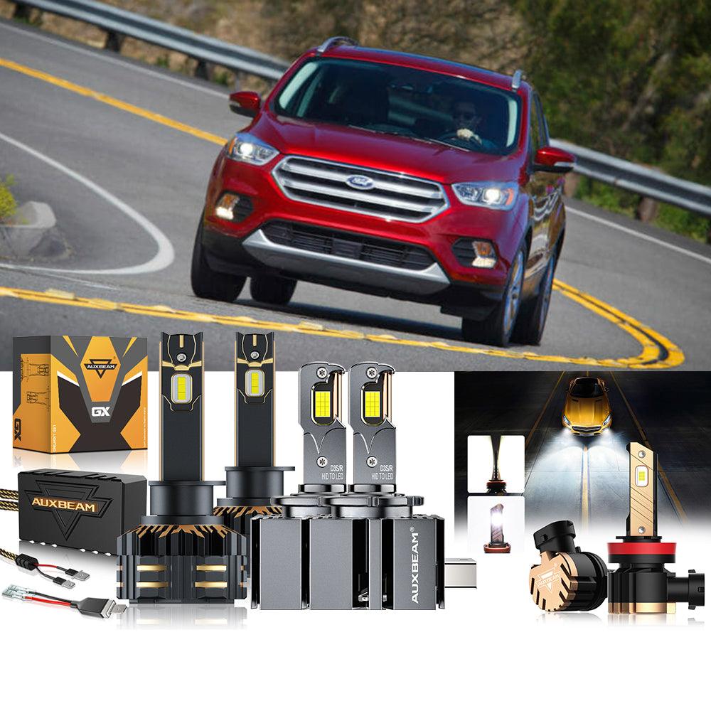 For 2018-2019 Ford Escape H1 D3S LED Headlight Bulbs Bundle 