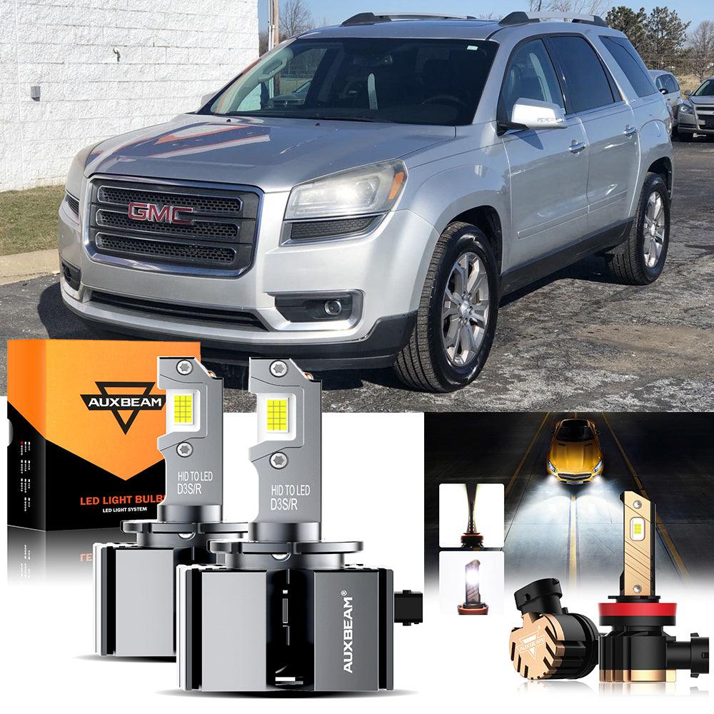 For 2013-2019 GMC Acadia HID D3S LED Headlight Bulbs