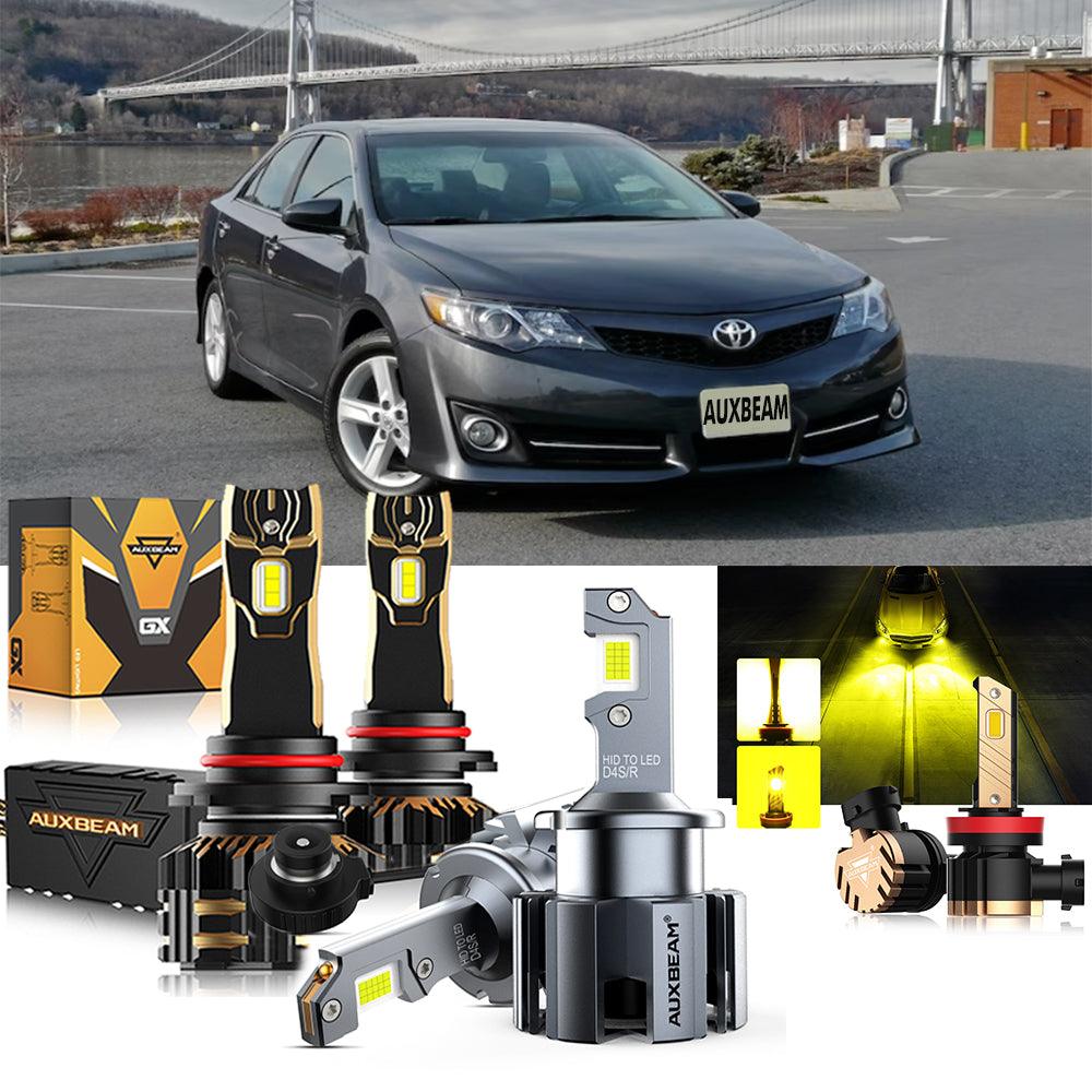 Para Toyota Camry 2012-2014 9005 D4S Paquete de bombillas LED para faros delanteros 