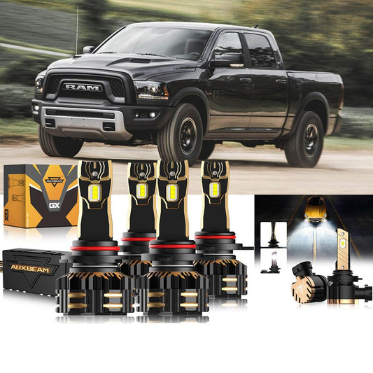 For 2015 Ram 1500 (with projector-type headlights) 9005 9012 LED Headlight Bulbs Bundle 
