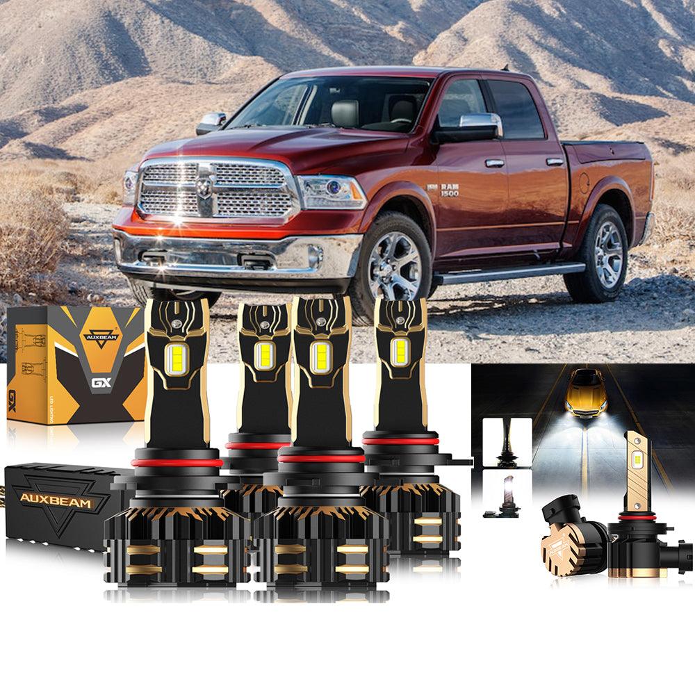 For 2013 Ram 1500 (With Projector-Type Headlamps) 9005 9012 LED Headlight Bulbs Bundle 