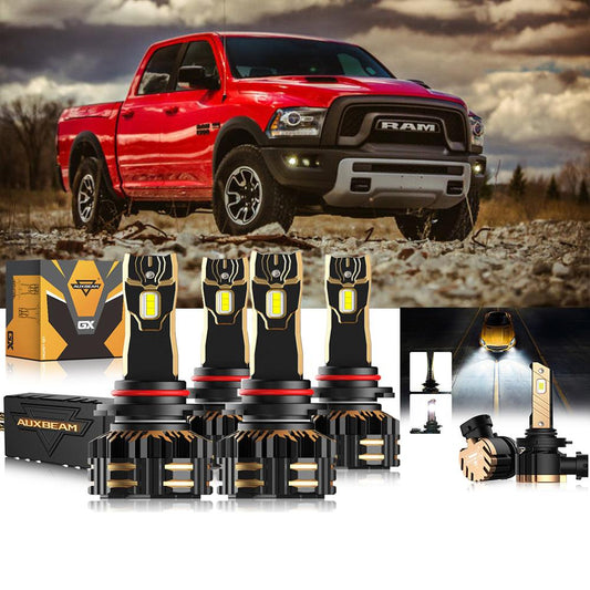 For 2016-2017 Ram 1500 (with projector-type headlights) 9005 9005 LED Headlight Bulbs Bundle 