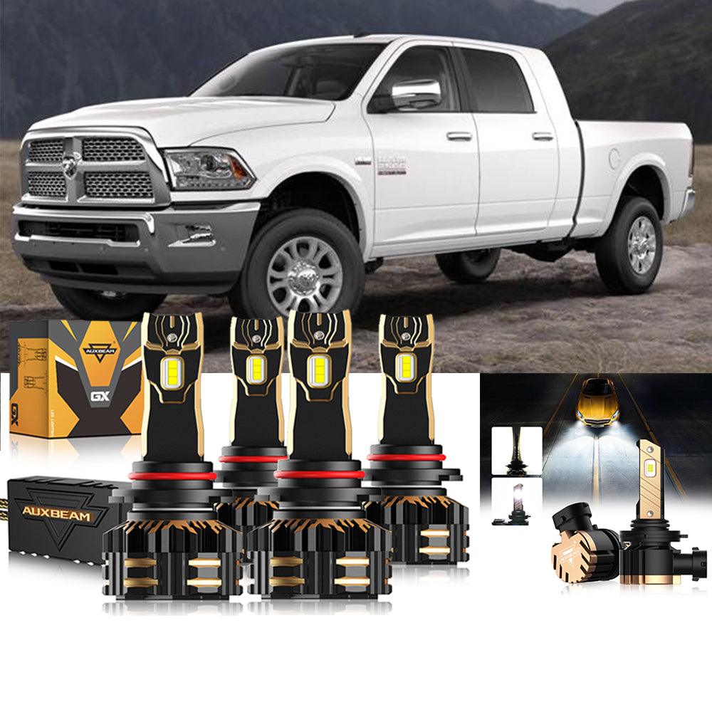 For 2018-2019 Ram 2500 (with projector-type headlights) 9005 9005 LED Headlights Bulbs Bundle 