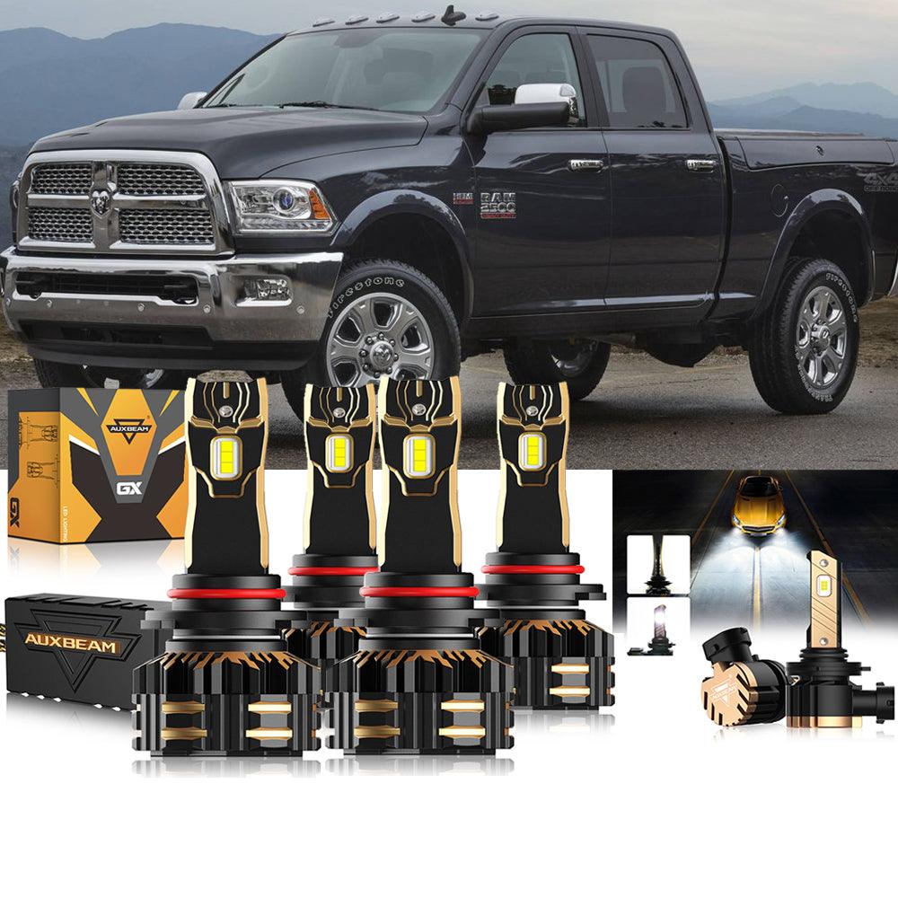 For 2016-2017 Ram 2500 (with projector-type headlights) 9005 9005 LED Headlights Bulbs Bundle 